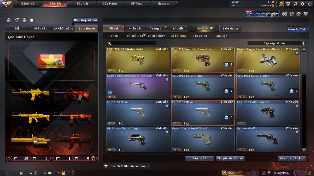 shop acc cf uy tin gia re